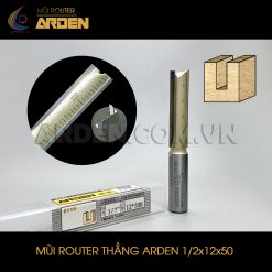 Mũi phay router CNC thẳng ARDEN 1/2x12x50