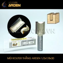 Mũi phay router CNC thẳng ARDEN 1/2x7/8x30