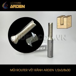 Mũi phay router thẳng ARDEN 1/2x3/8x30