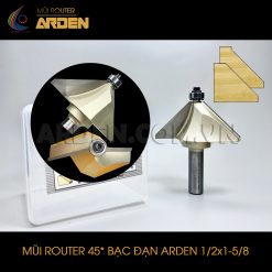 Mũi phay router 45 độ bạc đạn ARDEN 1/2x1-5/8