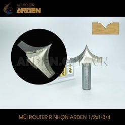 Mũi phay router R nhọn ARDEN 1/2x1-3/4