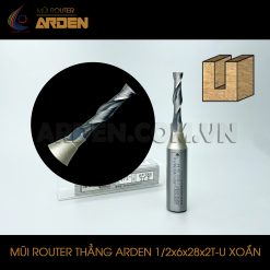 Mũi phay router CNC ba lưỡi xoắn ARDEN 1/2x6x28x2T-U