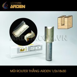 Mũi phay router CNC thẳng ARDEN 1/2x18x30