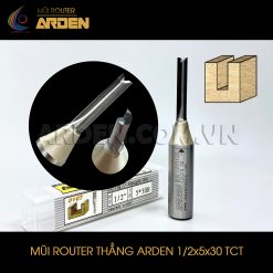 Mũi phay router CNC thẳng TCT ARDEN 1/2x5x30
