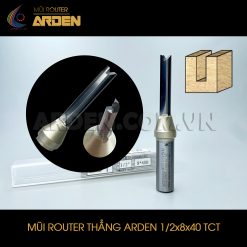 Mũi phay router CNC thẳng TCT ARDEN 1/2x8x40