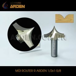 Mũi phay router R nhọn ARDEN 1/2x1-5/8