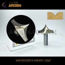 Mũi phay router R nhọn ARDEN 1/2x2