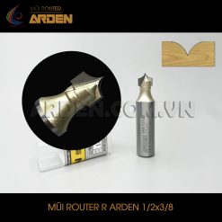 Mũi phay router R nhọn ARDEN 1/2x3/8