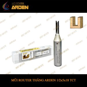 Mũi phay router cnc thẳng TCT Arden 1/2x5x18